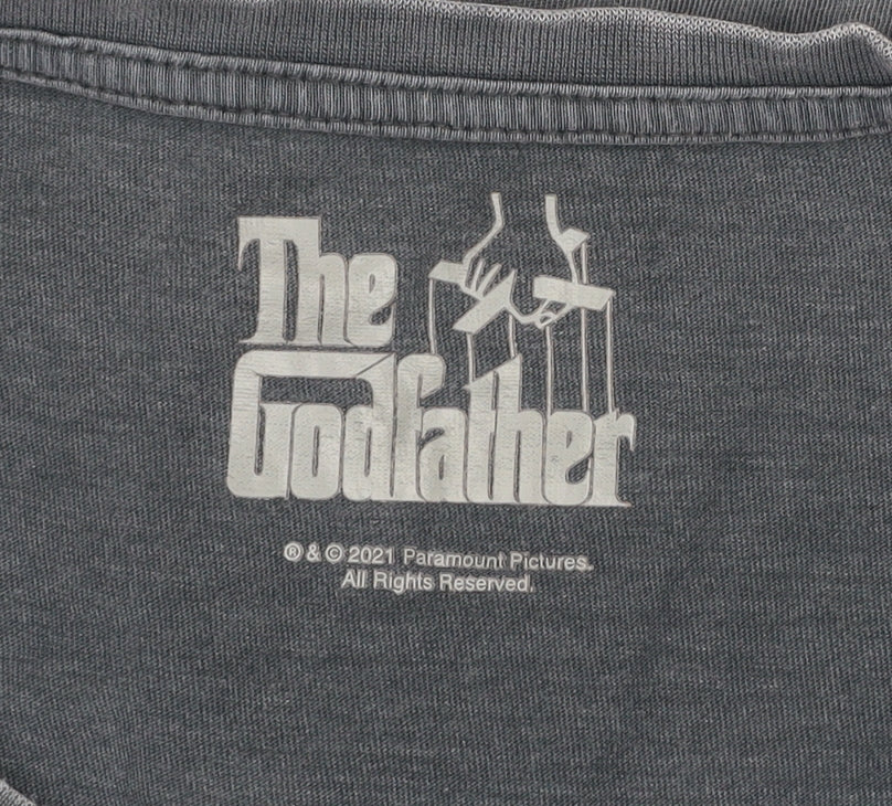 The Godfather Grey Graphic Print Men's 2XL Short Sleeve T-Shirt