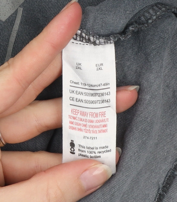 The Godfather Grey Graphic Print Men's 2XL Short Sleeve T-Shirt