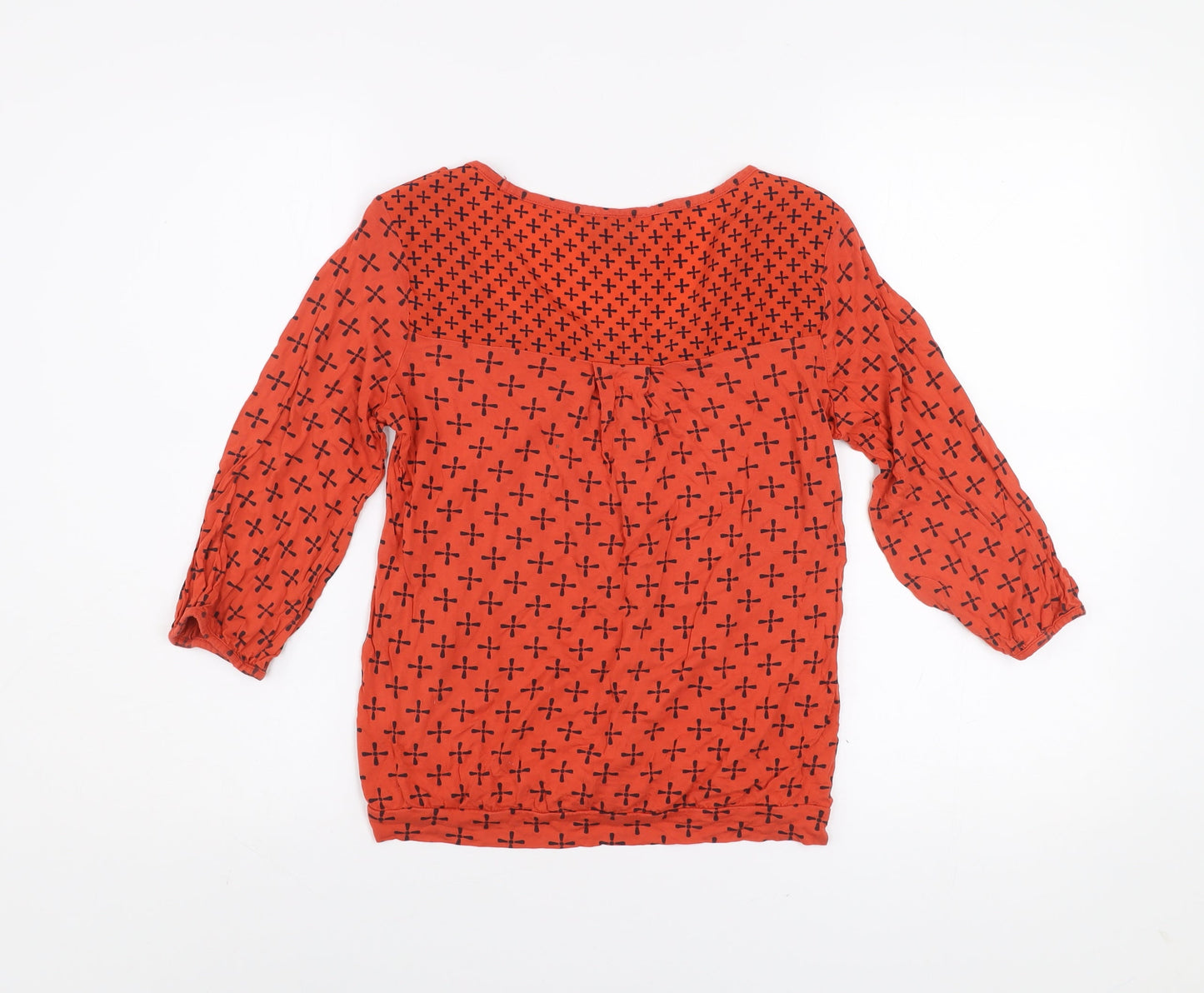Womens UK Size 12 NEXT Red Jersey Blouse