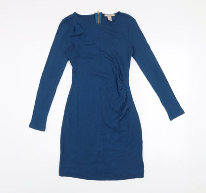 Banana Republic Women's Blue Bodycon Knee Length Dress Size 8
