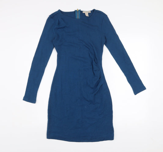 Banana Republic Women's Blue Bodycon Knee Length Dress Size 8