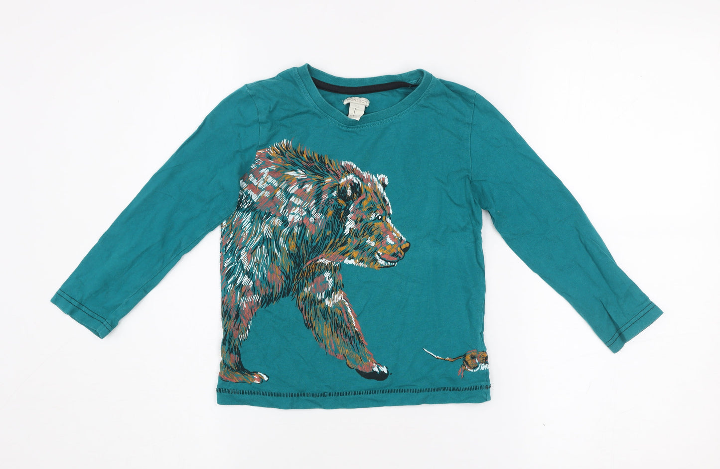 Girls UK Size 5-6 Years Monsoon Green Basic T-Shirt