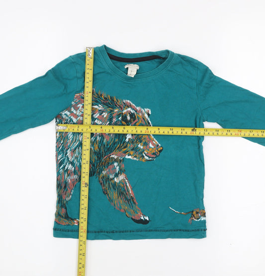 Girls UK Size 5-6 Years Monsoon Green Basic T-Shirt