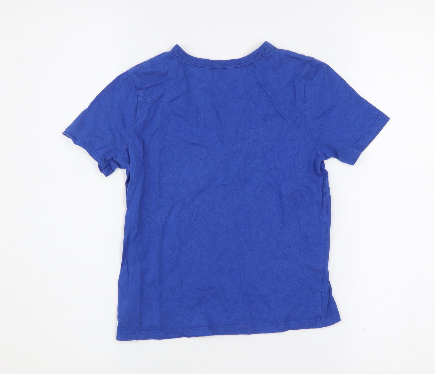 Boys UK Size 6-7 Years Gap Blue Basic T-Shirt