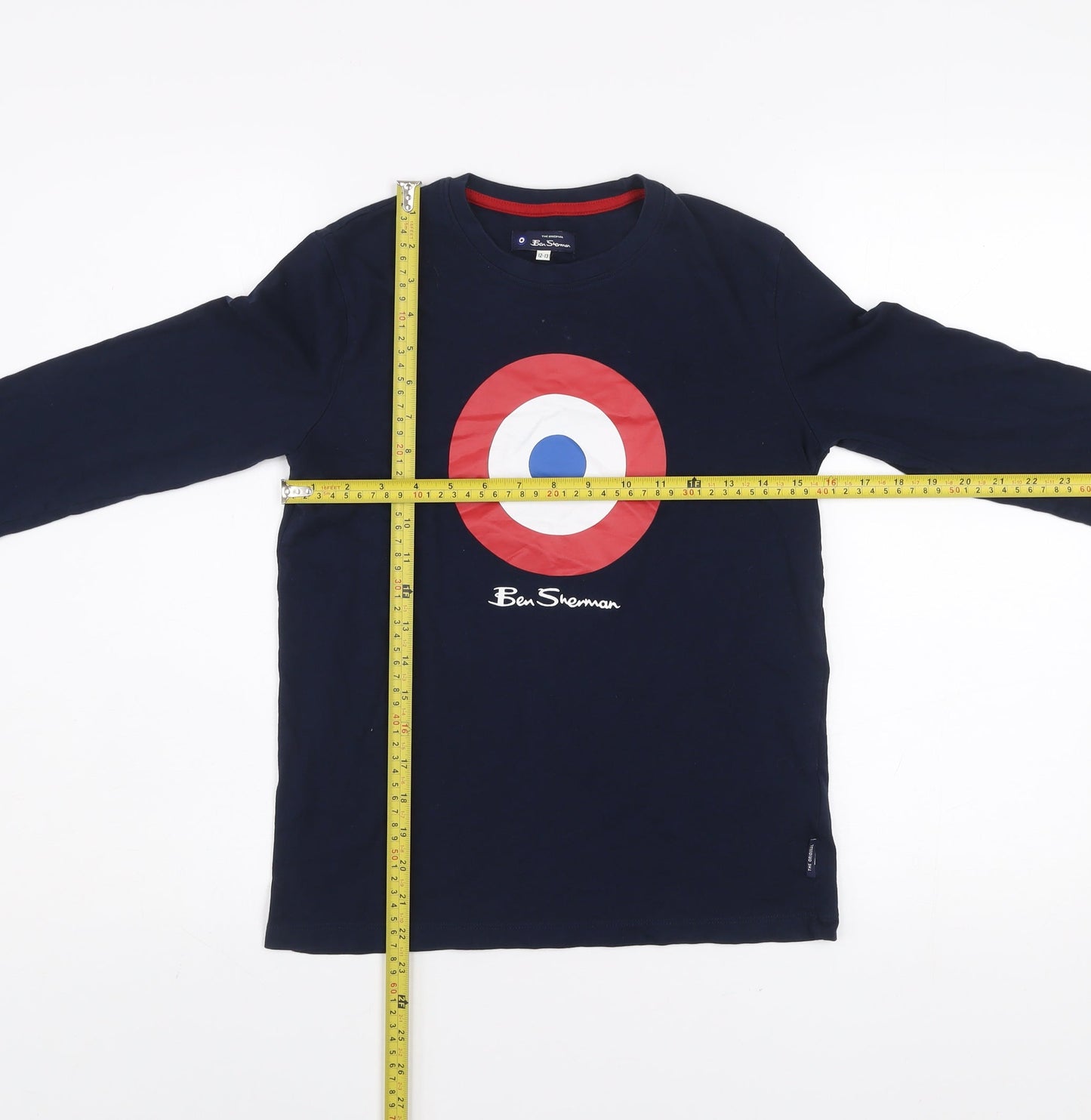Boys UK Size 12-13 Years Ben Sherman Blue Basic T-Shirt