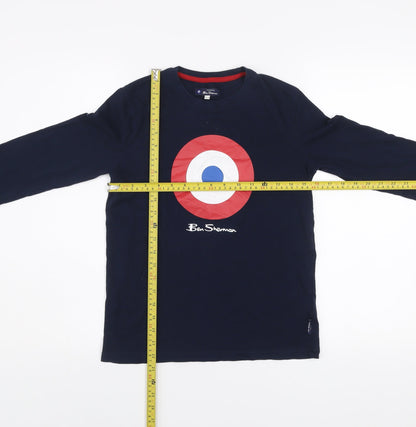 Boys UK Size 12-13 Years Ben Sherman Blue Basic T-Shirt