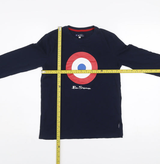 Boys UK Size 12-13 Years Ben Sherman Blue Basic T-Shirt
