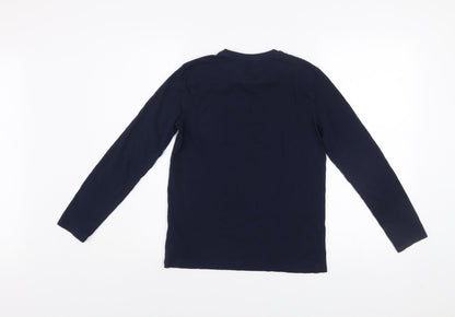 Boys UK Size 12-13 Years Ben Sherman Blue Basic T-Shirt