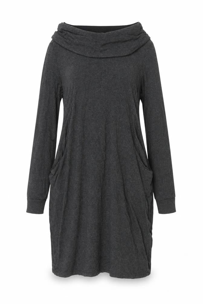Marks and Spencer Women Charcoal Grey Size 12 Off Shoulder Shift Dress