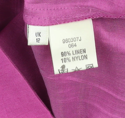 Womens UK Size 12 Viyella Pink Classic