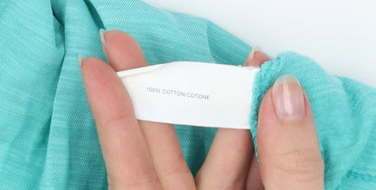 Gap Women's Green V-Neck Short Sleeve Cotton T-Shirt Size L