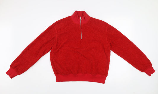 Womens UK Size 8 Topshop Red Pullover Sweatshirt