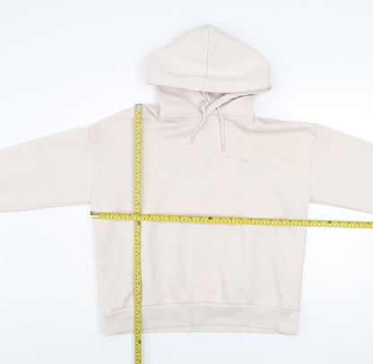 Womens UK Size 12 USA Pro Beige Pullover Hoodie