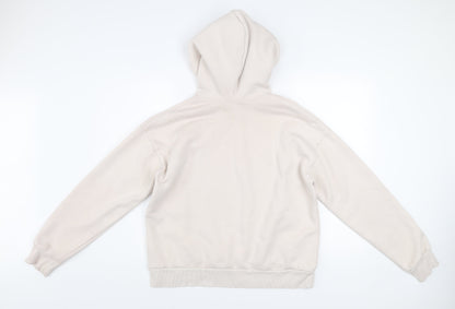 Womens UK Size 12 USA Pro Beige Pullover Hoodie