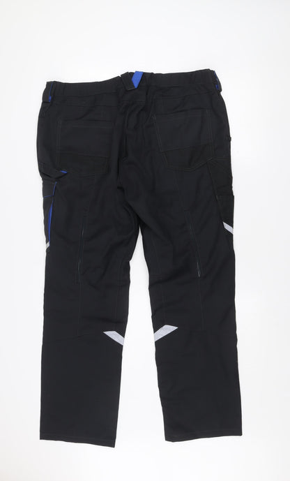 Mens UK Size M uvex Regular Fit Cargo Black Trousers