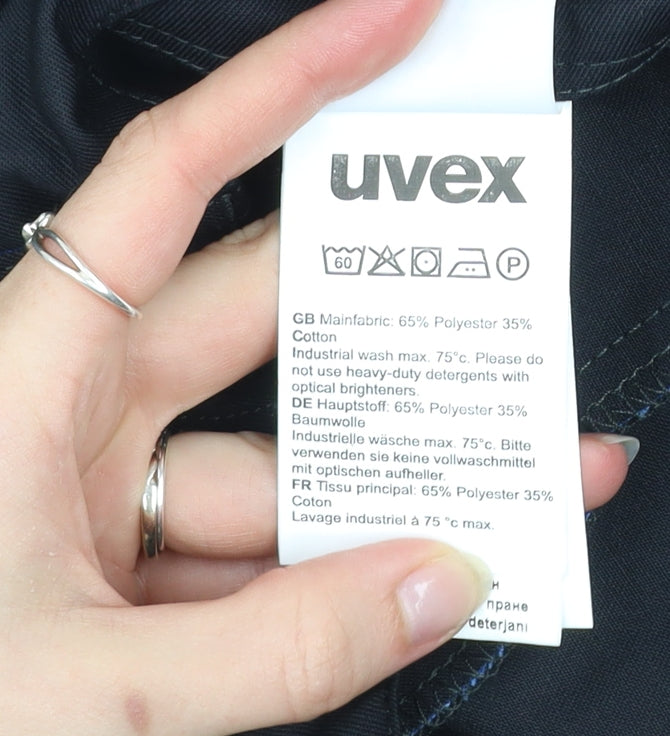 Mens UK Size M uvex Regular Fit Cargo Black Trousers