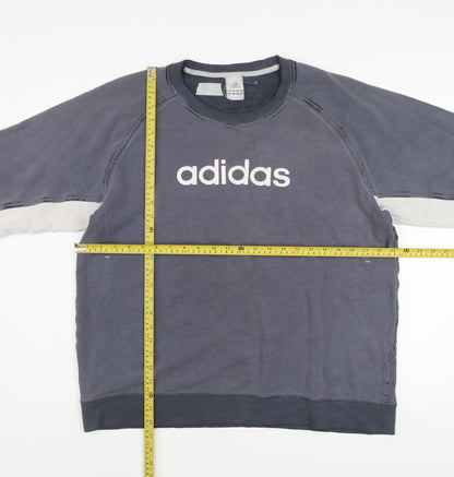 Mens UK Size XL adidas Grey Pullover Sweatshirt