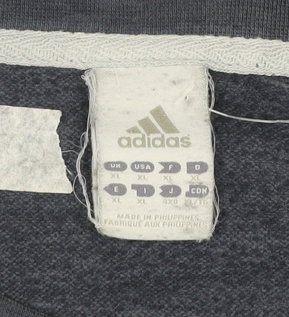Mens UK Size XL adidas Grey Pullover Sweatshirt