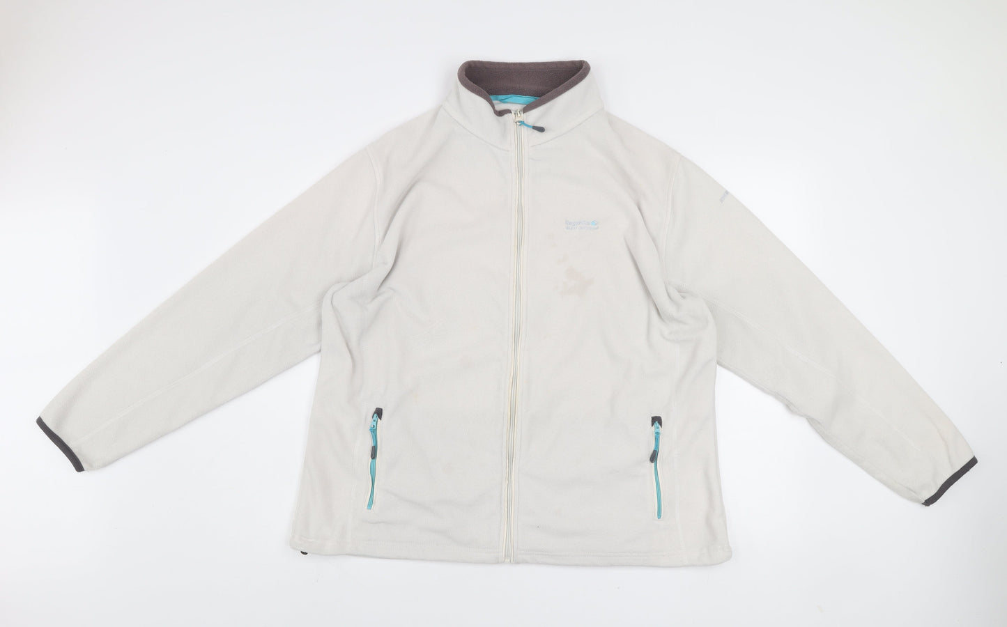 Regatta Women Ivory Fleece Basic Jacket Size 20 Full Zip Outdoor