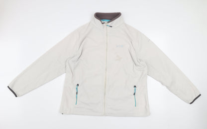 Regatta Women Ivory Fleece Basic Jacket Size 20 Full Zip Outdoor