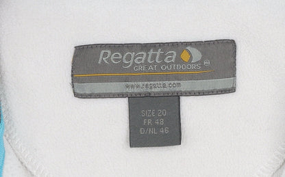 Regatta Women Ivory Fleece Basic Jacket Size 20 Full Zip Outdoor