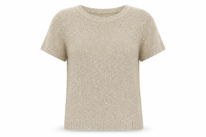 Womens UK Size 8 Marks and Spencer Beige Basic T-Shirt