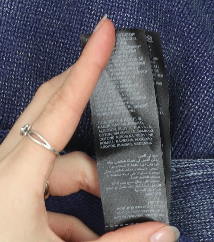 Joe Browns Men's Blue Cotton Henley Jumper XL