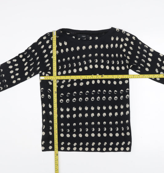 Womens UK Size 10 NEXT Black Pullover Jumper