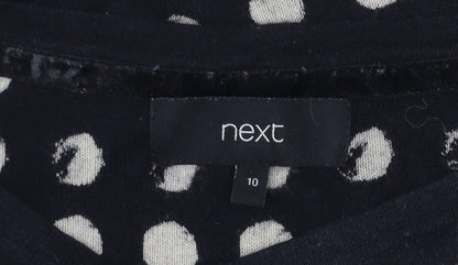 Womens UK Size 10 NEXT Black Pullover Jumper