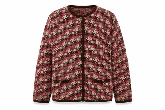 Womens UK Size 20 Eastex Multicoloured Cardigan Jumper