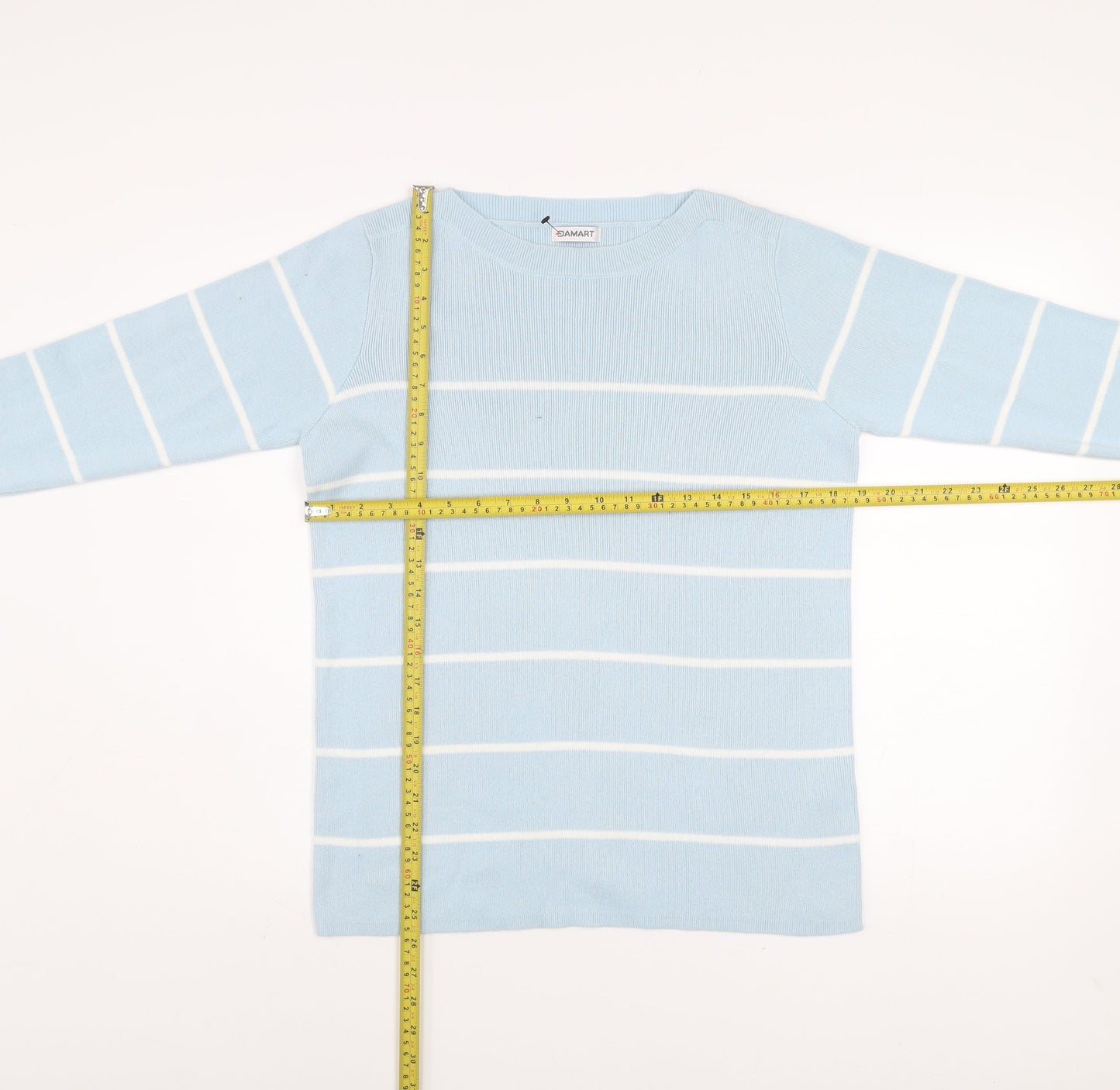 Womens UK Size 10 Damart Blue Pullover Jumper