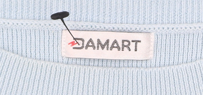 Womens UK Size 10 Damart Blue Pullover Jumper