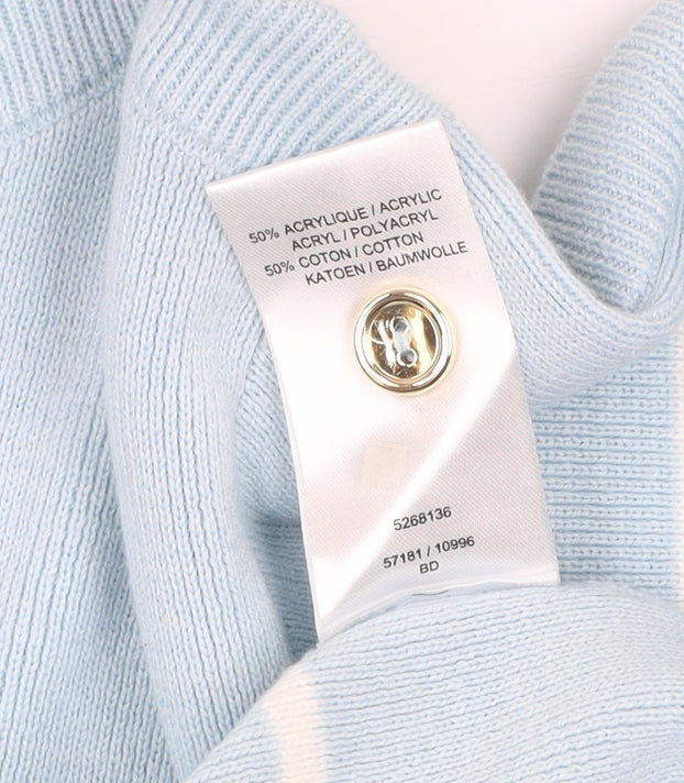 Womens UK Size 10 Damart Blue Pullover Jumper