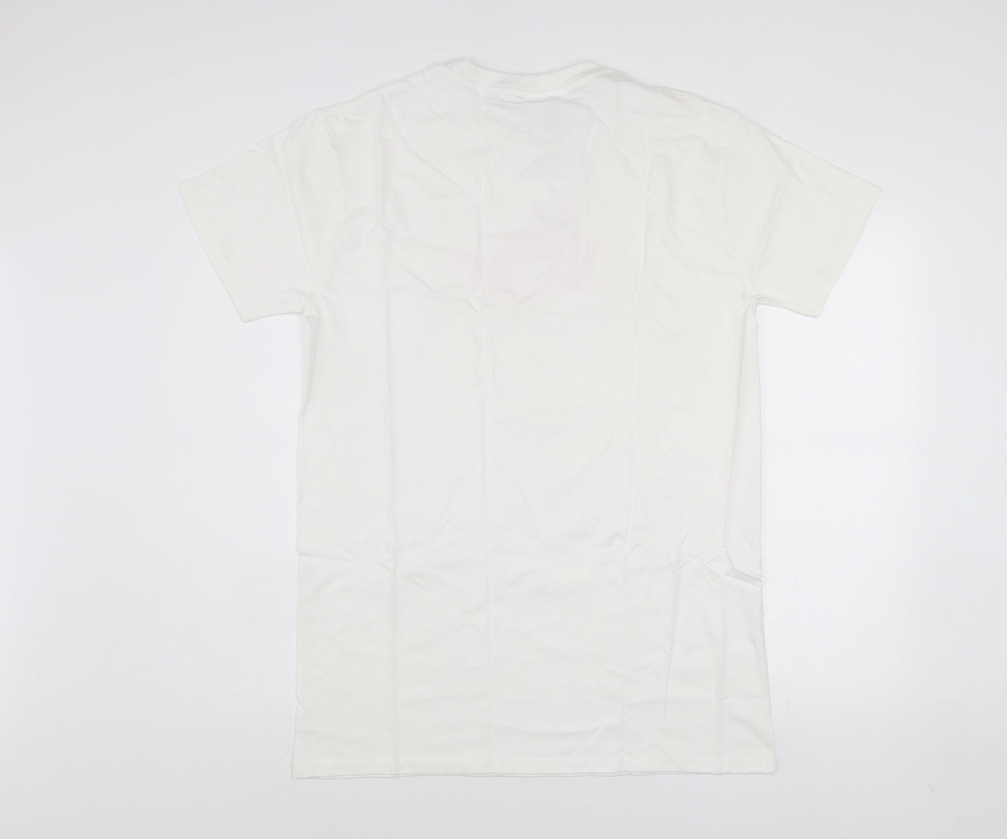 Womens UK Size S Love Island White Basic T-Shirt