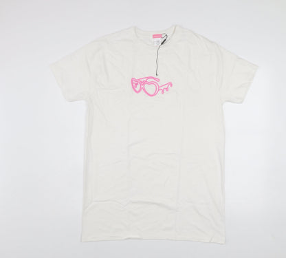 Womens UK Size S I SAW IT FIRST White Basic T-Shirt