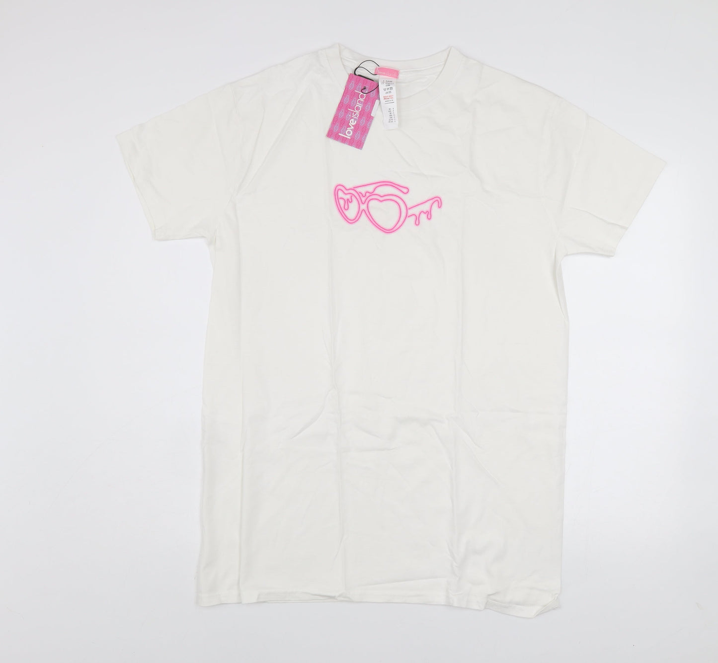 Womens UK Size S I SAW IT FIRST White Basic T-Shirt