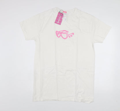 Womens UK Size S I SAW IT FIRST White Basic T-Shirt
