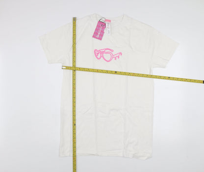 Womens UK Size S I SAW IT FIRST White Basic T-Shirt