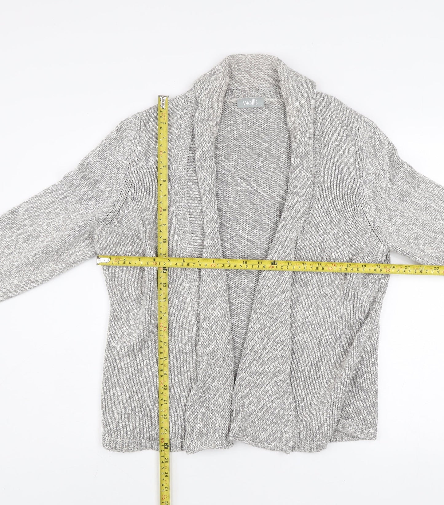 Womens UK Size L Wallis Grey Cardigan Jumper