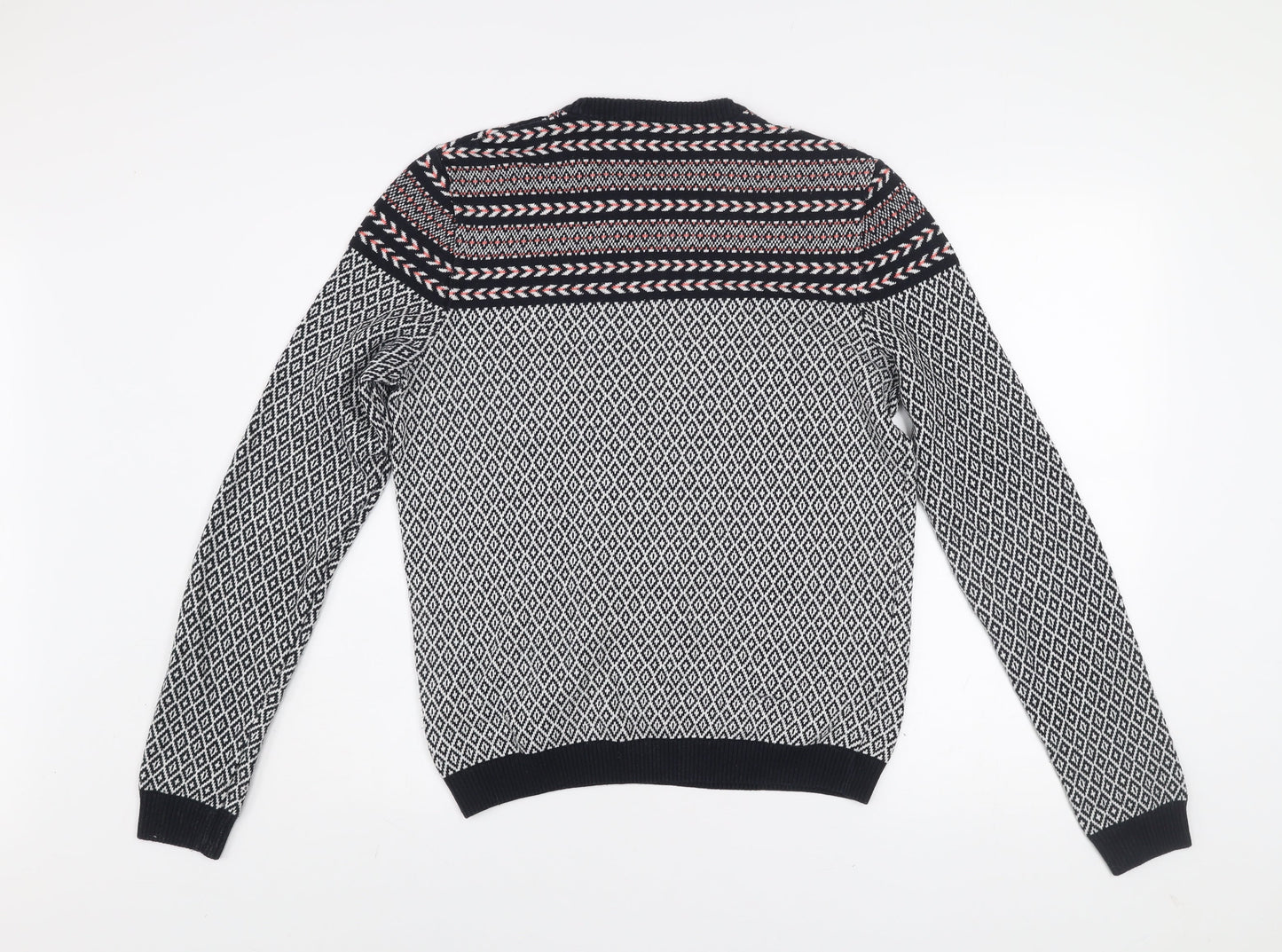 Mens UK Size M ASOS Black Pullover Jumper