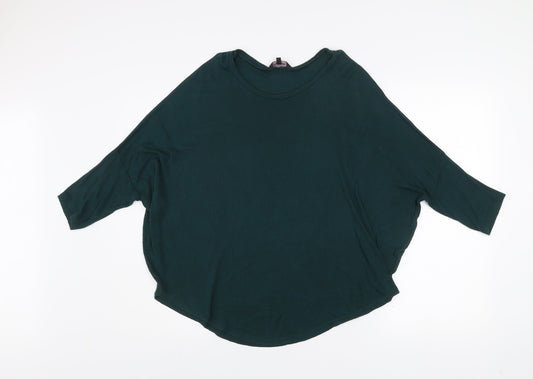 Phase Eight Women’s Green Relaxed Fit Jersey Top Size 14