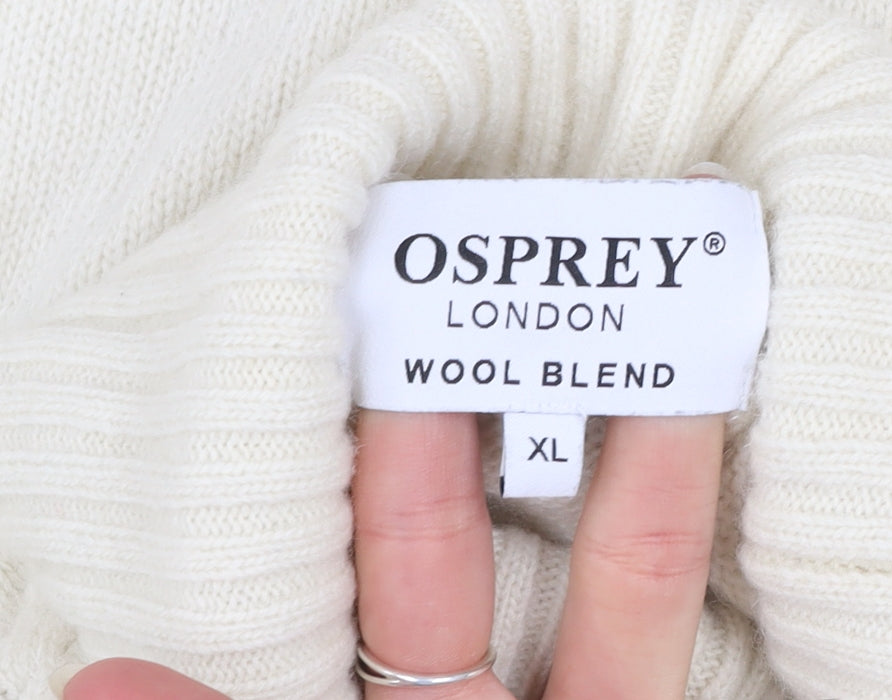 Womens UK Size XL Osprey London Ivory Pullover Jumper