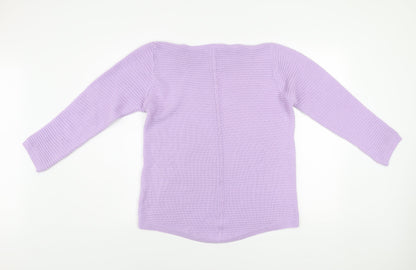 Womens UK Size 12 Bonmarché Purple Pullover Jumper