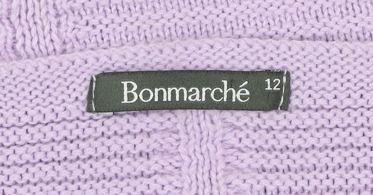 Womens UK Size 12 Bonmarché Purple Pullover Jumper