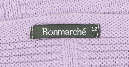 Womens UK Size 12 Bonmarché Purple Pullover Jumper
