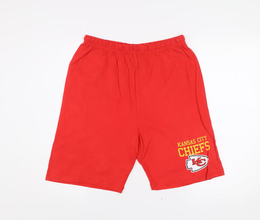Marks and Spencer NFL Kansas City Chiefs Red Teen 32in Athletic Shorts