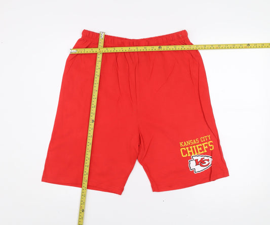 Marks and Spencer NFL Kansas City Chiefs Red Teen 32in Athletic Shorts