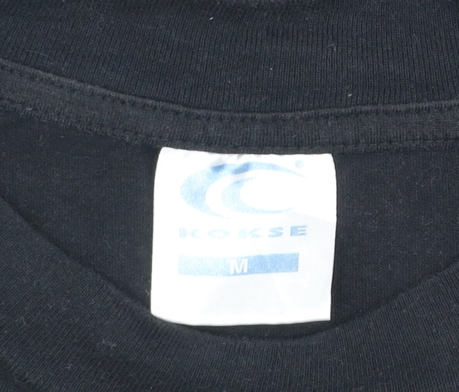 Kokse Men’s Black Homer Simpson Funny Graphic T-Shirt Size M