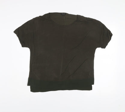 Womens UK Size 10 River Island Green Basic Blouse