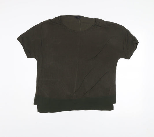 Womens UK Size 10 River Island Green Basic Blouse